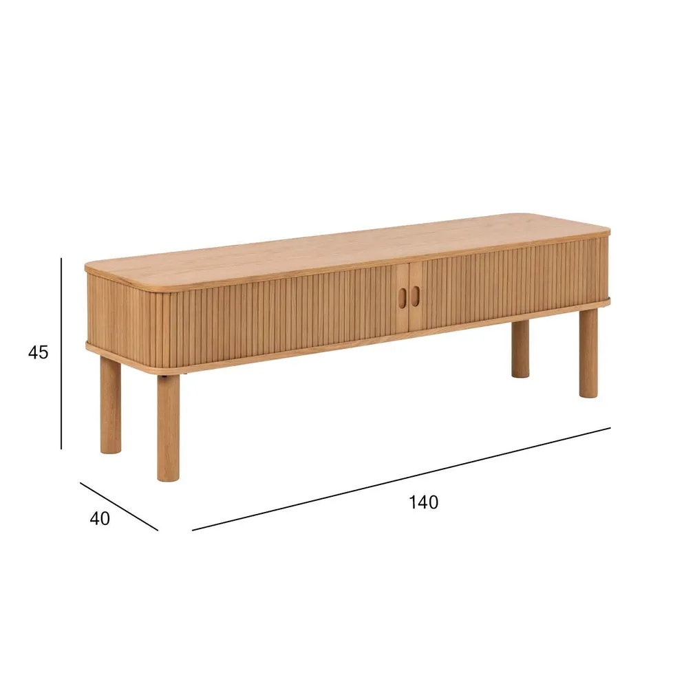 TV-LAUD LANGLEY 140X40XH45CM, NATURAALNE