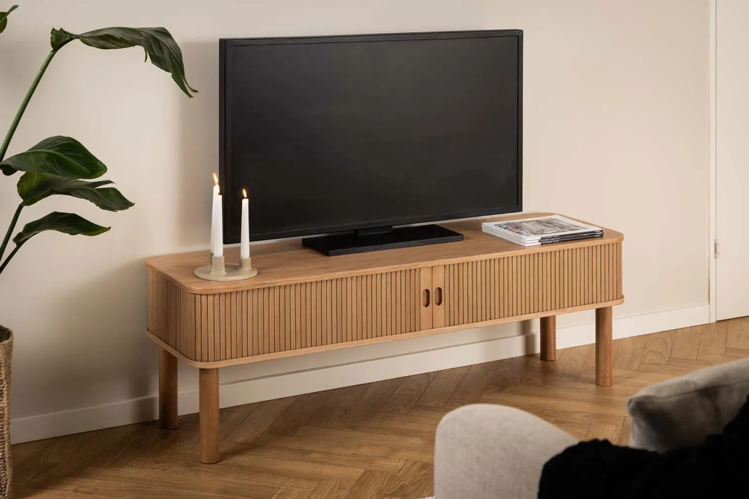 TV-LAUD LANGLEY 140X40XH45CM, NATURAALNE