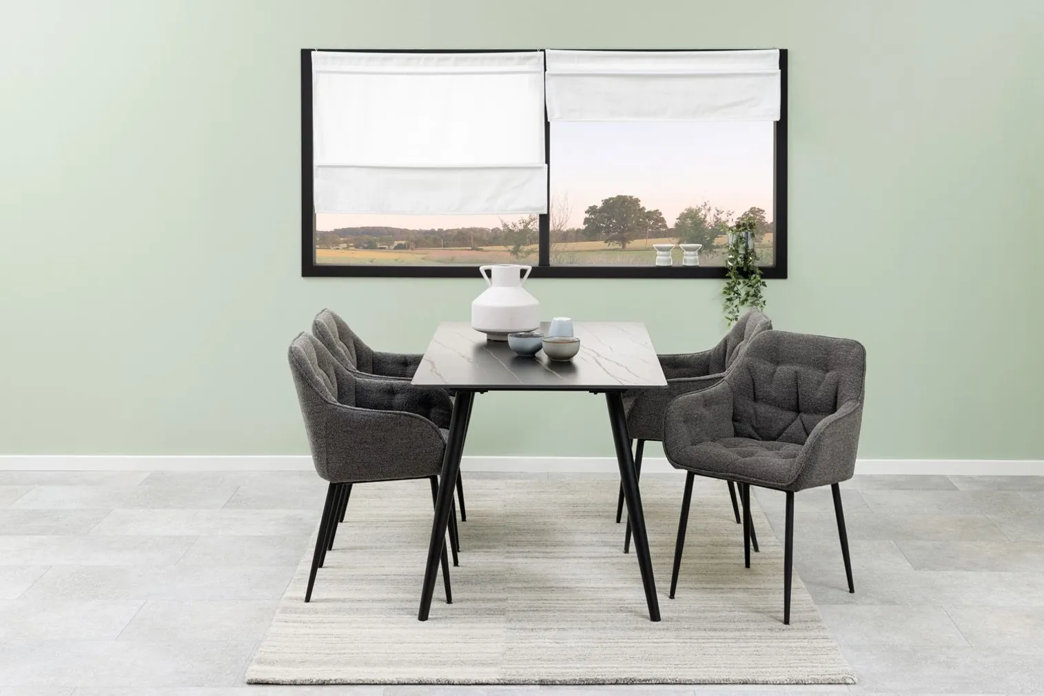 SÖÖGILAUD WICKLOW 140X80XH75CM, MUST
