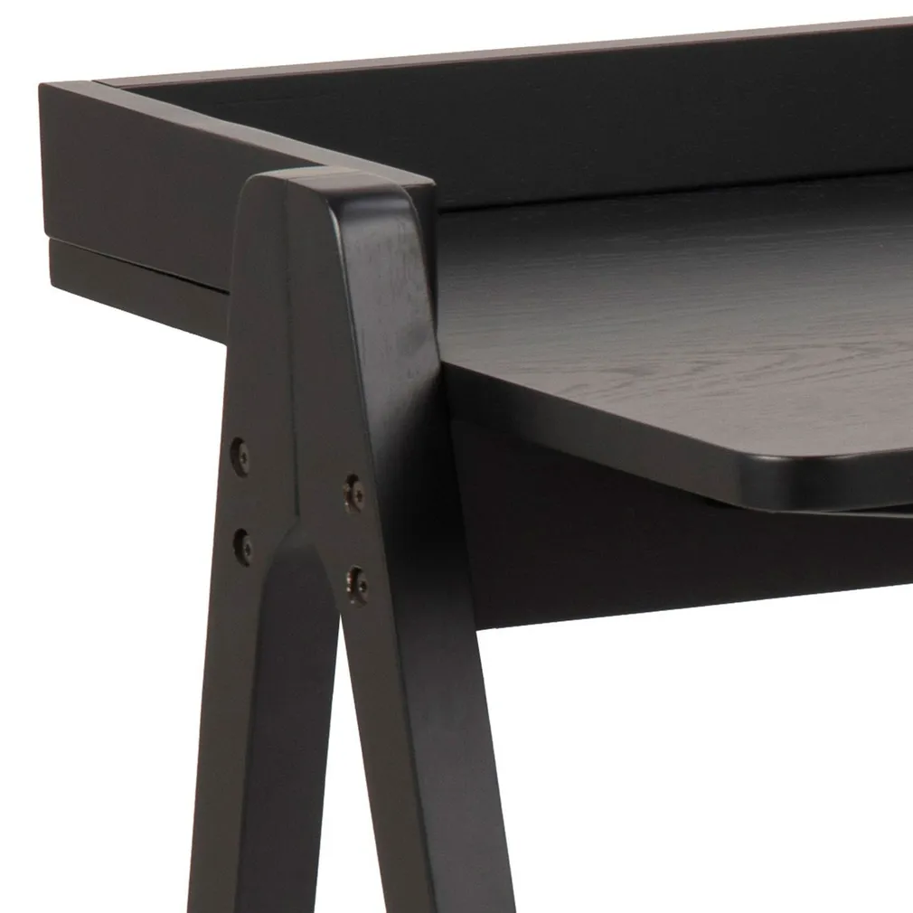 KIRJUTUSLAUD MISO, 126X51XH80CM, MUST