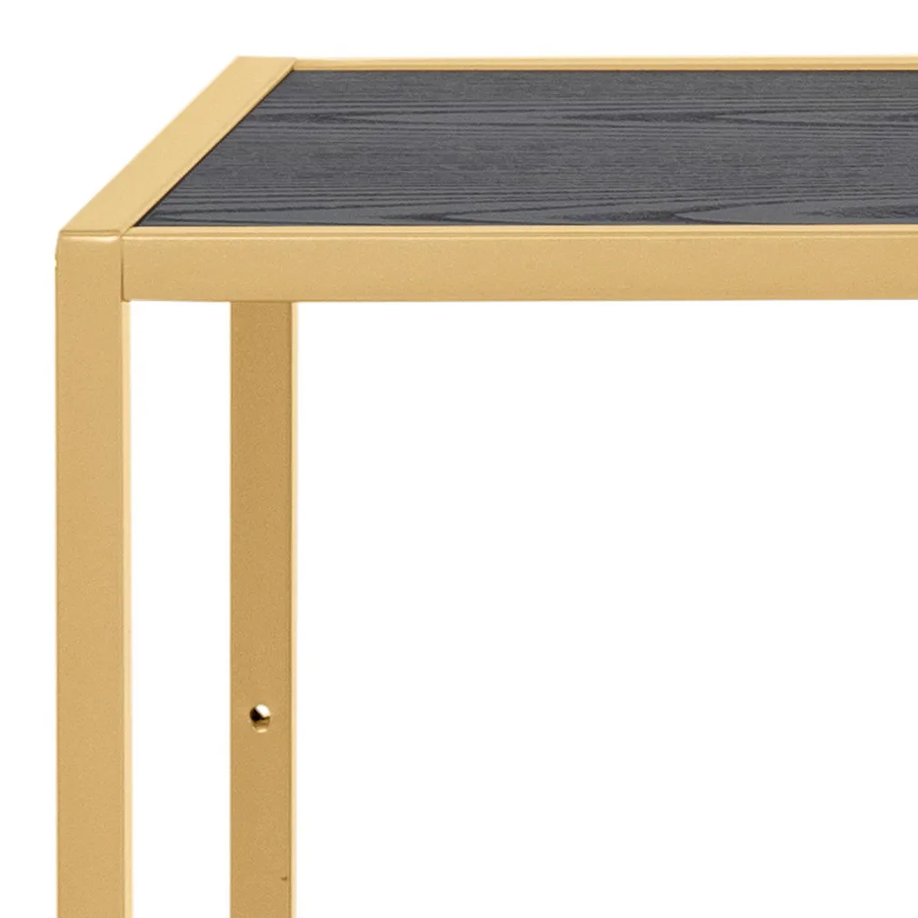 RIIUL SEAFORD 114X35XH78CM, MUST/KULDNE