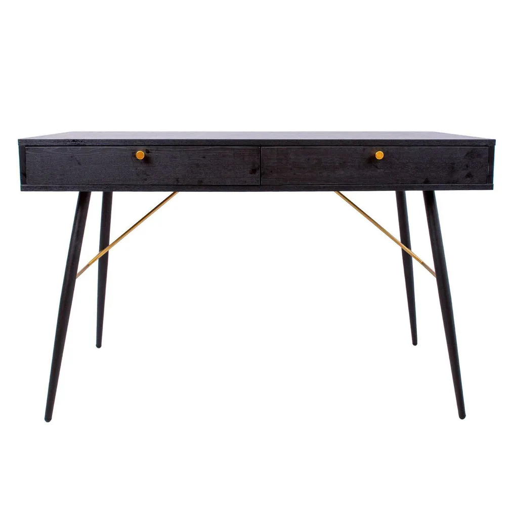 KIRJUTUSLAUD LUXEMBOURG 120X48XH75CM, MUST