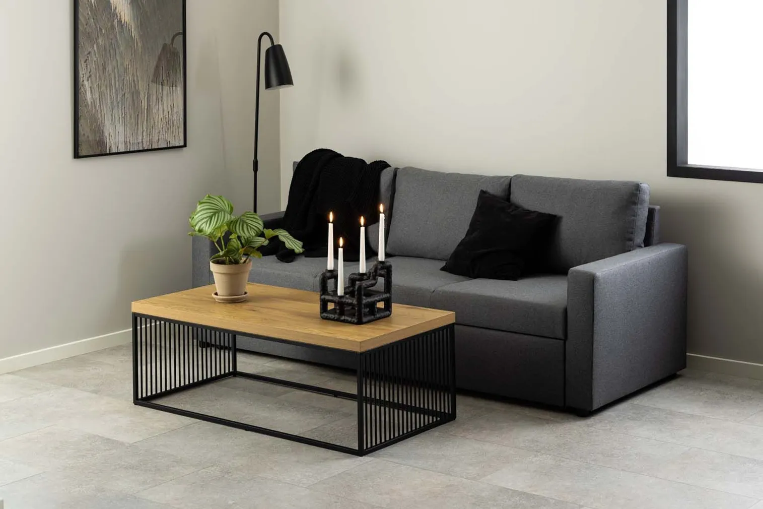 DIIVANILAUD STRINGTON 120X60XH42CM, NATURAALNE