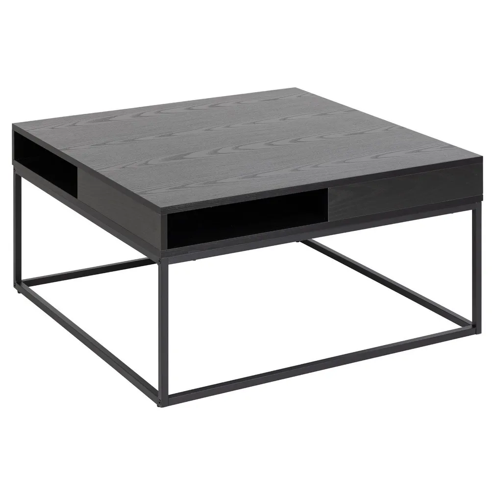 DIIVANILAUD WILLFORD 80X80XH40CM, MUST