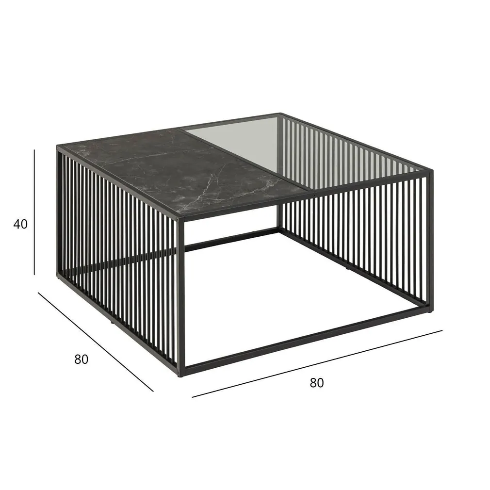 DIIVANILAUD STRINGTON 80X80XH40CM, MUST