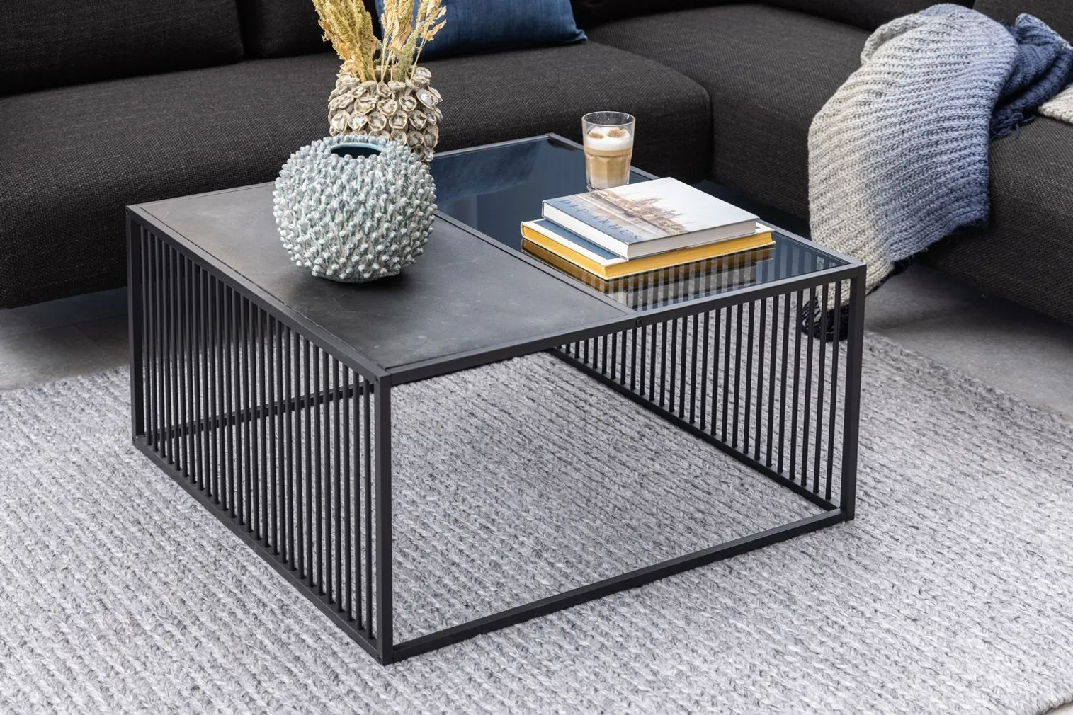 DIIVANILAUD STRINGTON 80X80XH40CM, MUST
