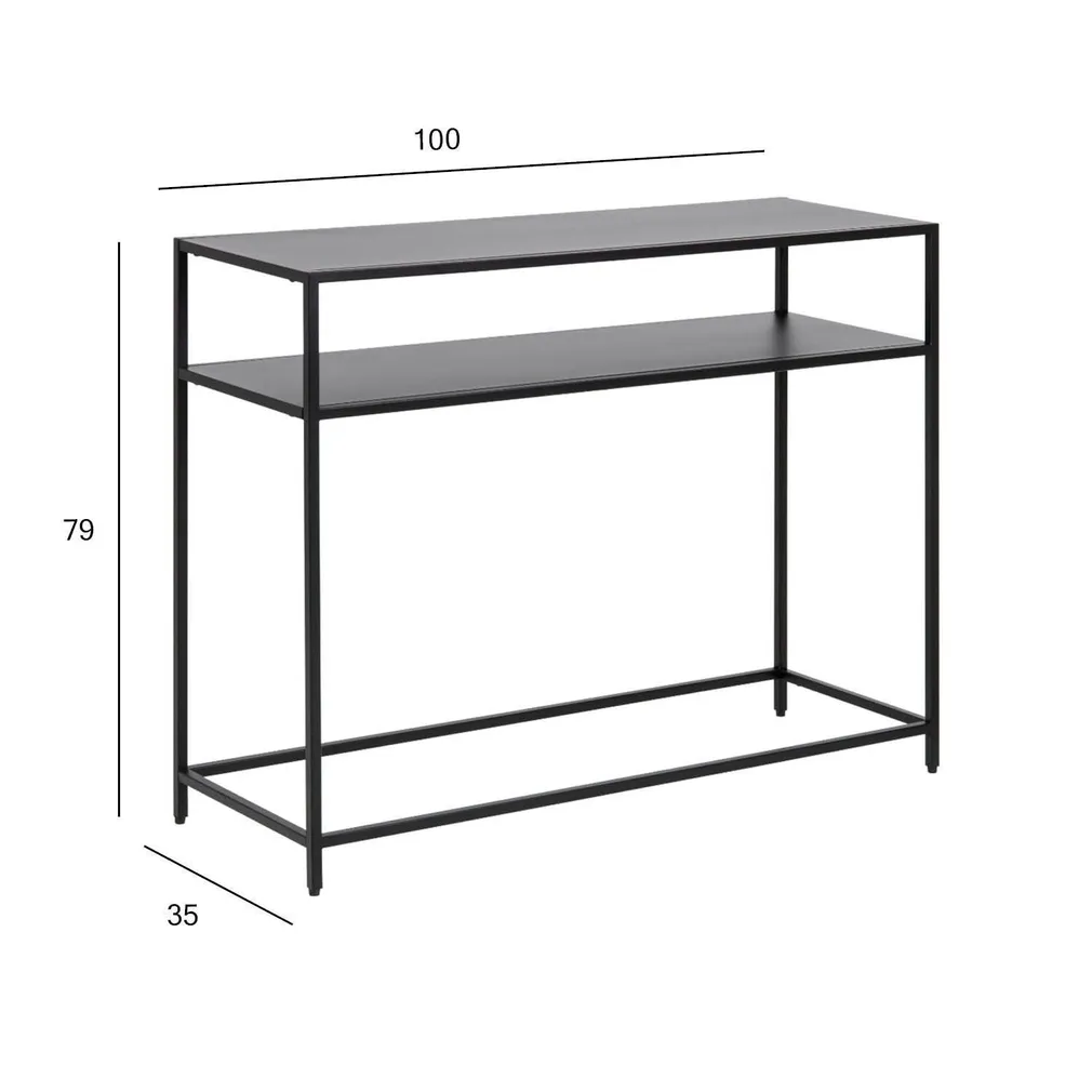 KONSOOLLAUD NEWCASTLE 100X35XH79CM, MUST