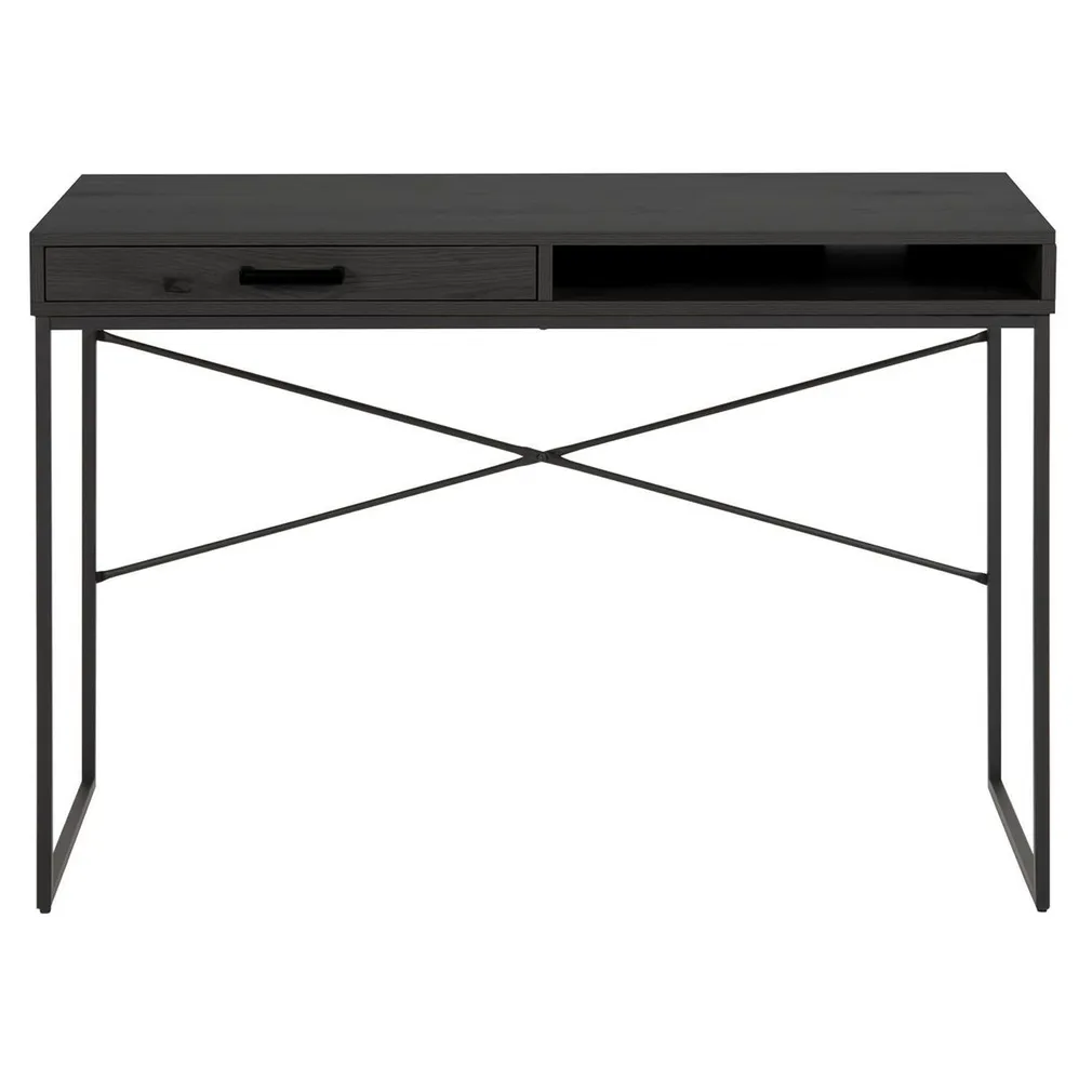 KIRJUTUSLAUD SEAFORD 110X45XH75CM, MUST