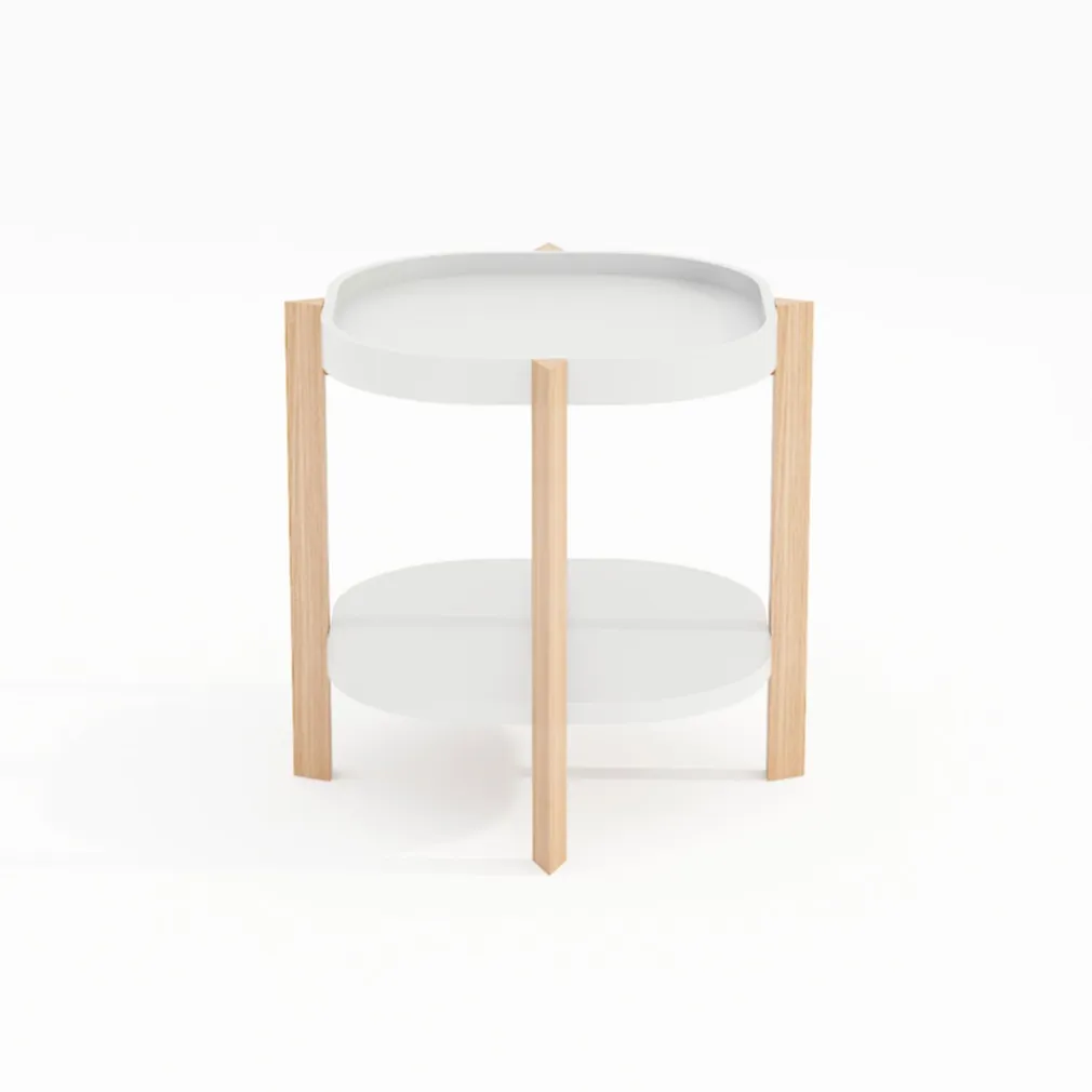 ABILAUD NORAH 40X40XH60CM, VALGE