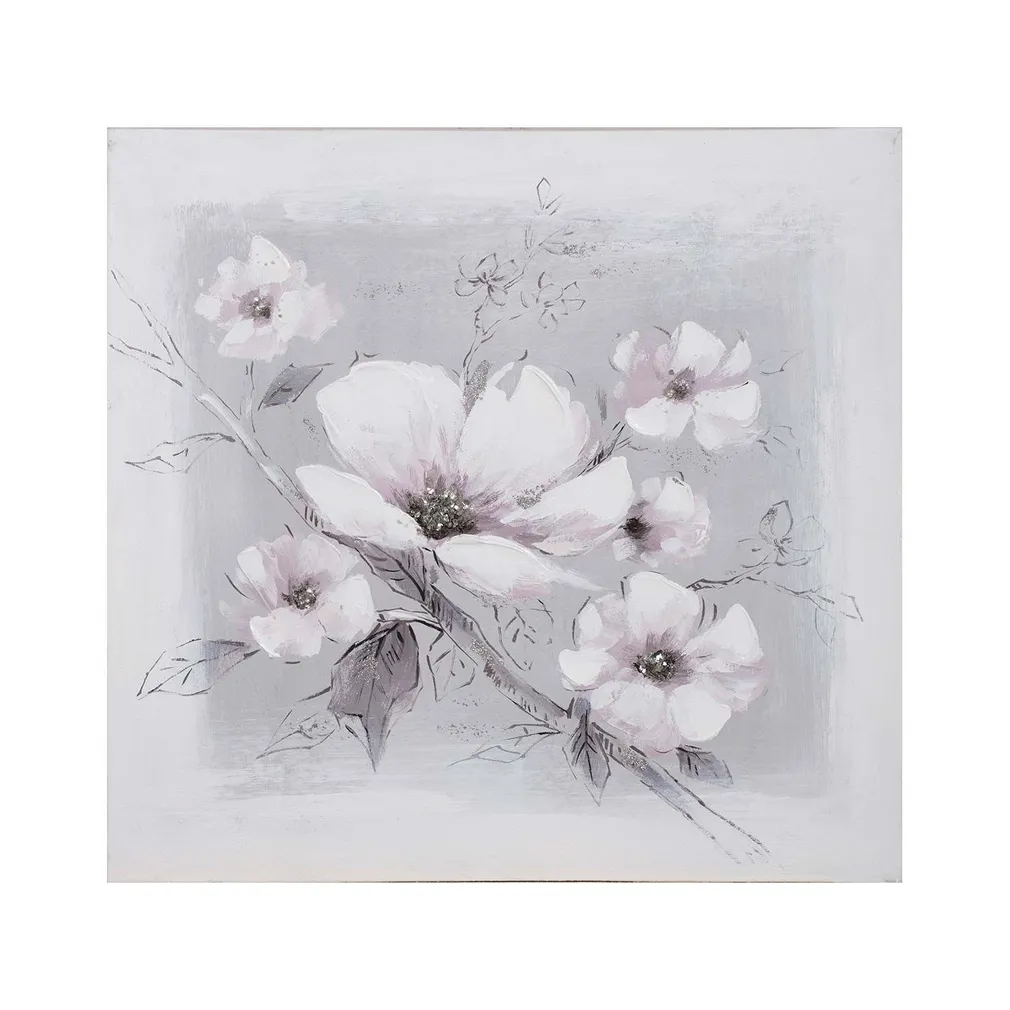 ÕLIMAAL 60X60CM, VALGED LILLED