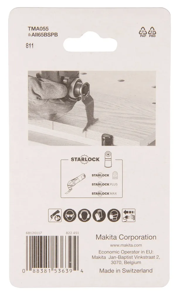 SAETERA MAKITA 65MM MULTITOOL TMA055 BIM STARLOCK, PUIT