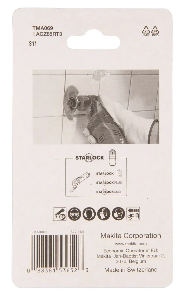 SAETERA MAKITA 85MM MULTITOOL SEGMENT TMA069 HM STARLOCK