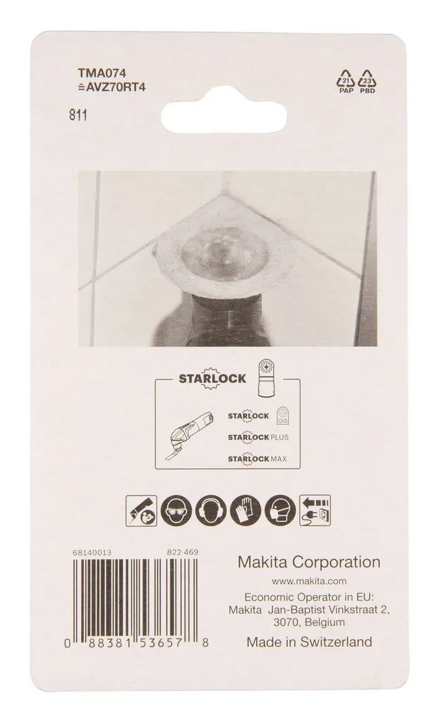 PROFIILSAAGMIS-EEMALDUSTERA MAKITA MULTITOOL TMA074 HM STARLOCK