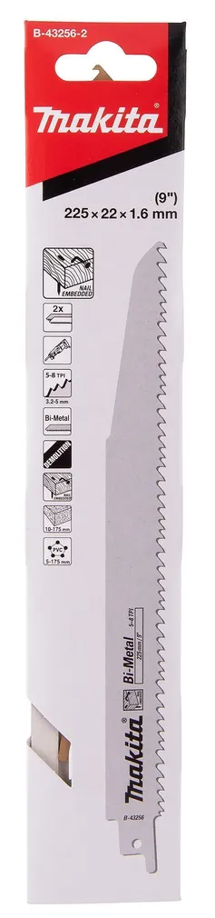SAETERA MAKITA 225X1,6MM B-43256-2 BIM 2TK