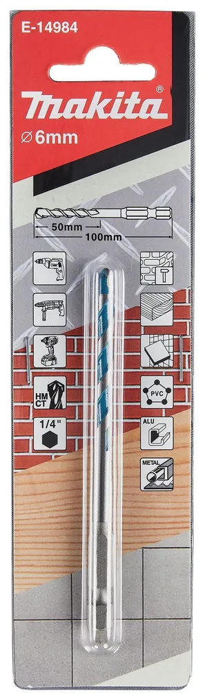 UNIVERSAALPUUR MAKITA 6X100MM 1/4" TCT E-14984