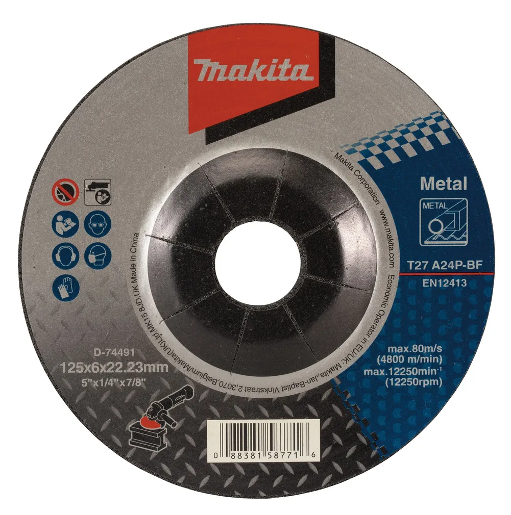 LIHVKETAS MAKITA 125MM D-74491 METALL