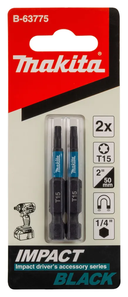 OTSIK MAKITA T15 50MM B-63775 IMPACT BLACK 2TK