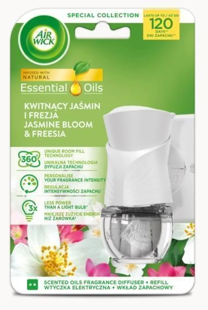 LÕHNAHAJUTI JA TÄITEPUDEL AIR WICK JASMINE BLOOM & FREESIA 19ML