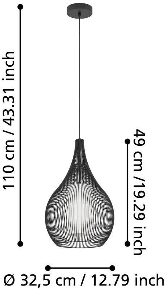 RIPPVALGUSTI EGLO RAZONI 1 E27 1X40W VALGE