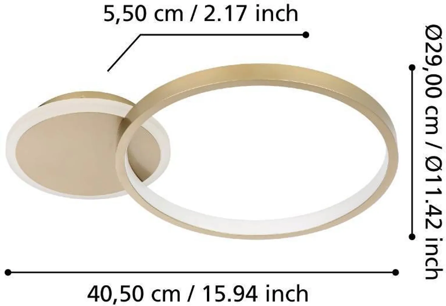 LAEVALGUSTI EGLO GAFARES LED-CCT VALGE/KULDNE