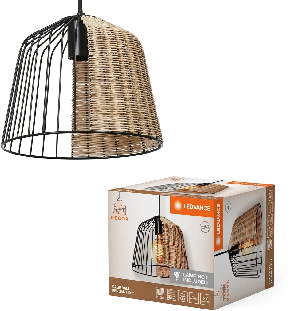 RIPPVALGUSTI LEDVANCE CAGE BELL E27 MUST
