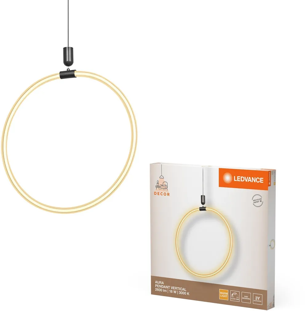 RIPPVALGUSTI LEDVANCE AURA VERT 18W 830 CLICK DIM
