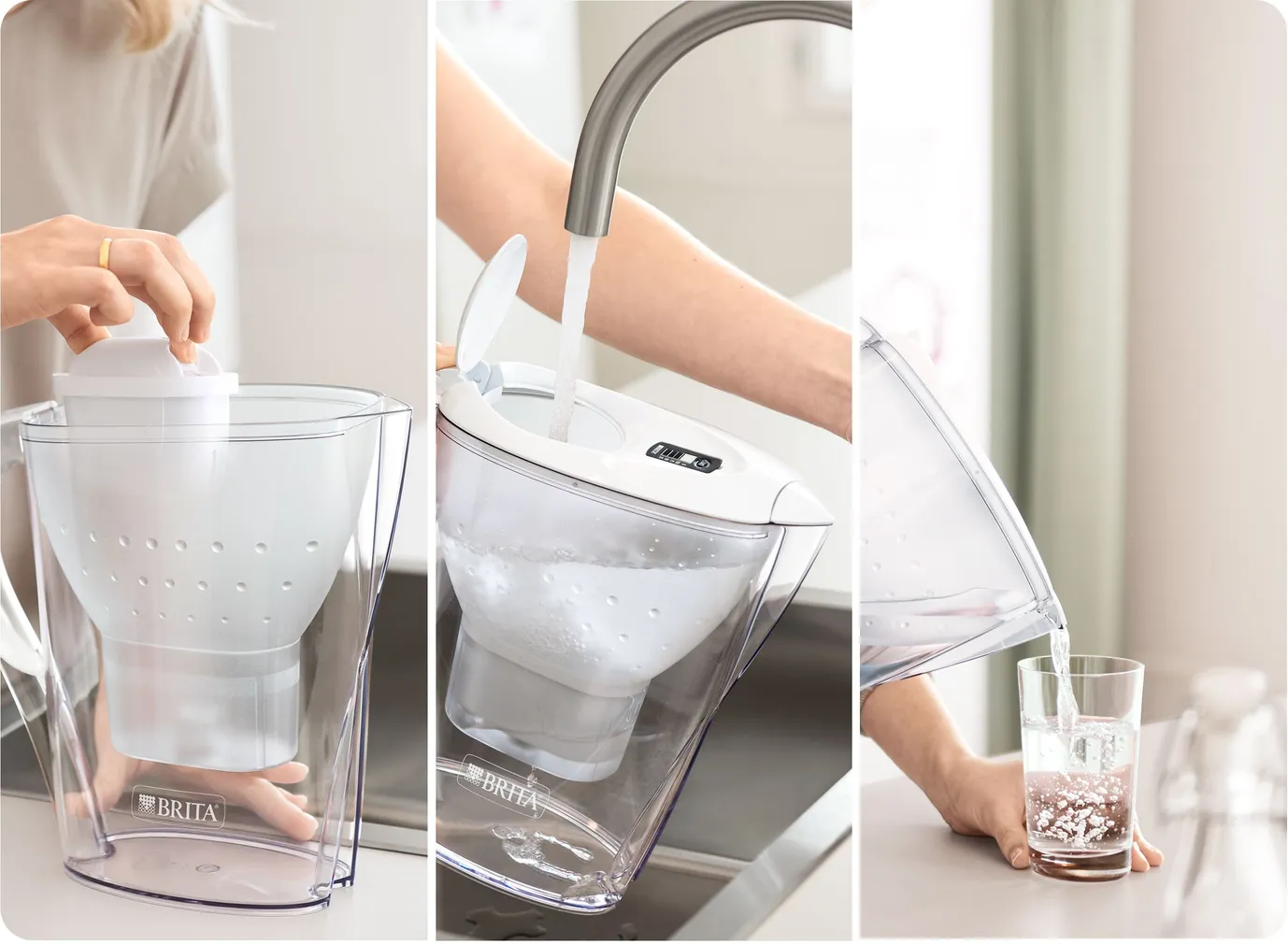 VEEFILTERKANN BRITA MARELLA +3 MXPRO FILTRIT 2,4L VALGE