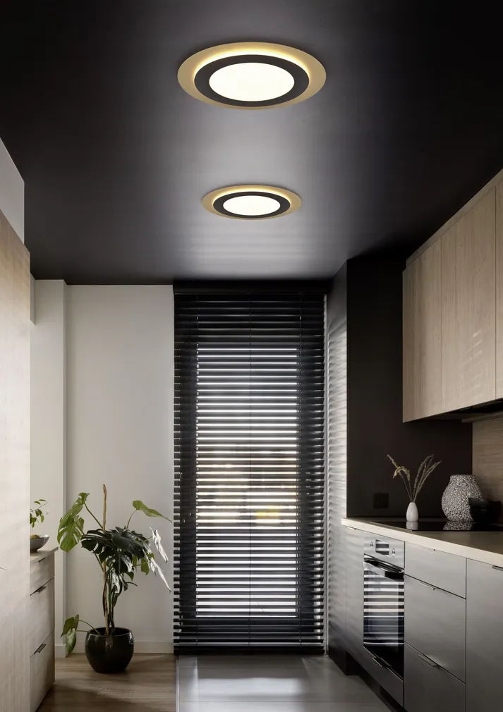 LAEVALGUSTI TRIO MORGAN LED 2700-6500K 45CM MATT MUST/KULDNE