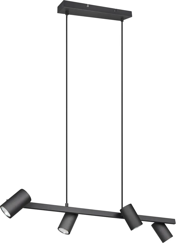 RIPPVALGUSTI TRIO MARLEY 4XGU10 80CM MATT MUST