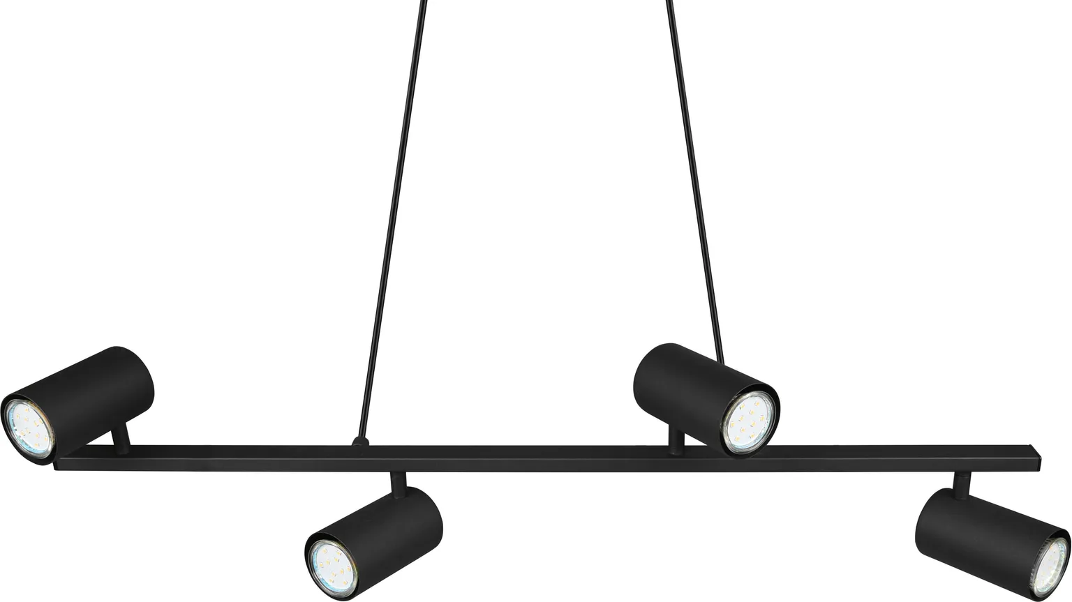 RIPPVALGUSTI TRIO MARLEY 4XGU10 80CM MATT MUST