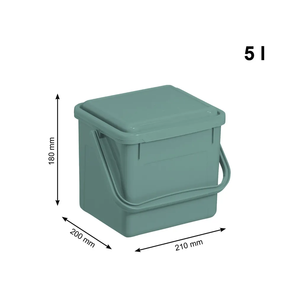 TOIDUJÄÄTMETE PRÜGIKAST BIO ROHELINE 4,5L