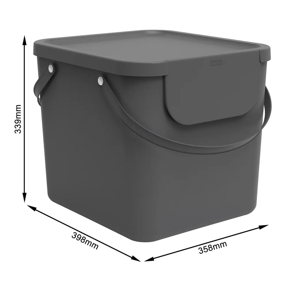 PRÜGISORTEERIMISKONTEINER ALBULA MUST 40L
