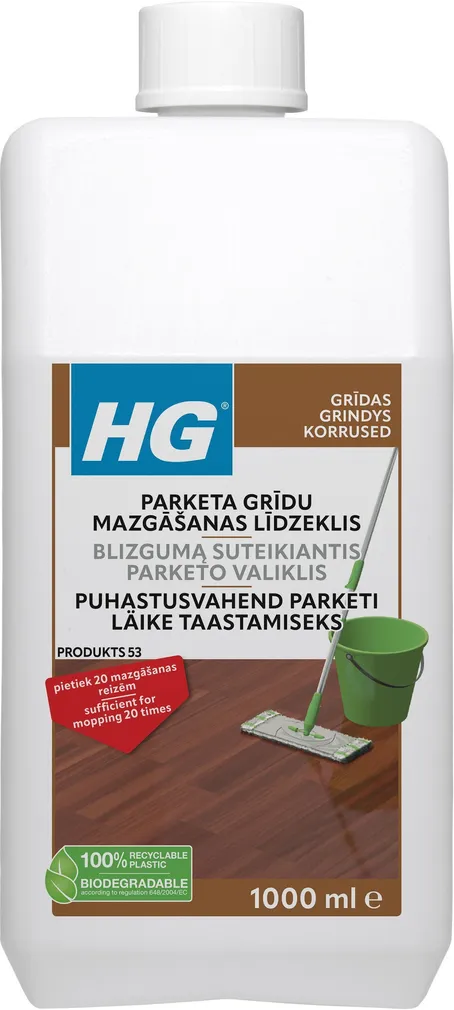 PARKETI- JA PUITPÕRANDA PUHASTUSVAHEND HG 1L
