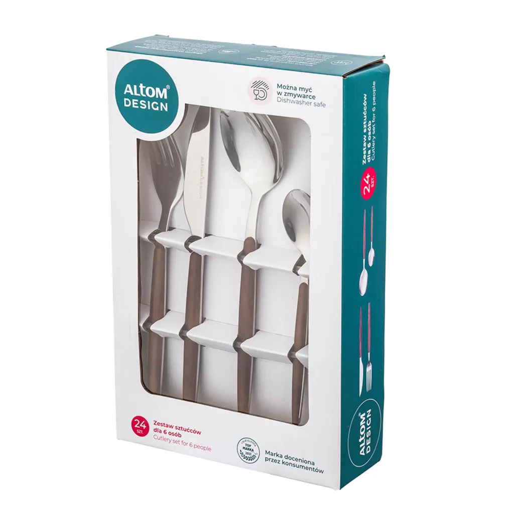 SÖÖGIRIISTADE KOMPLEKT ALTOM DESIGN NATURAL 24-OSALINE