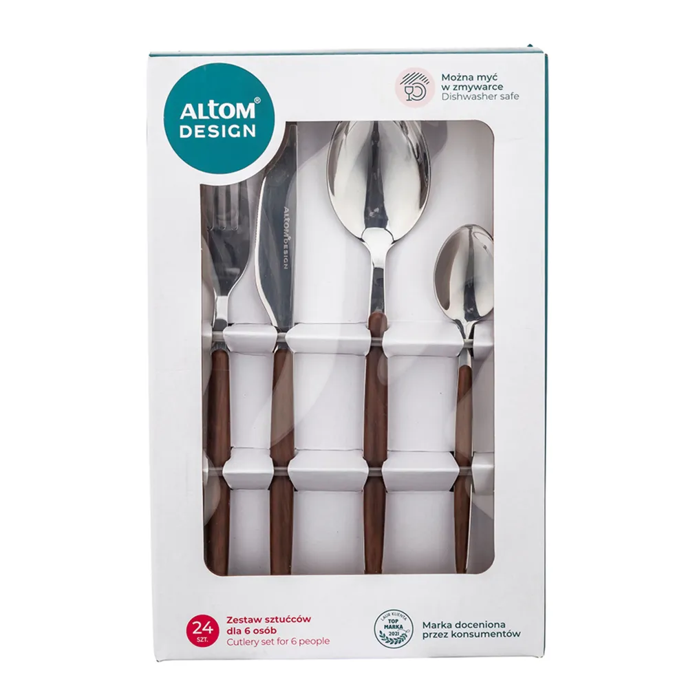 SÖÖGIRIISTADE KOMPLEKT ALTOM DESIGN NATURAL 24-OSALINE