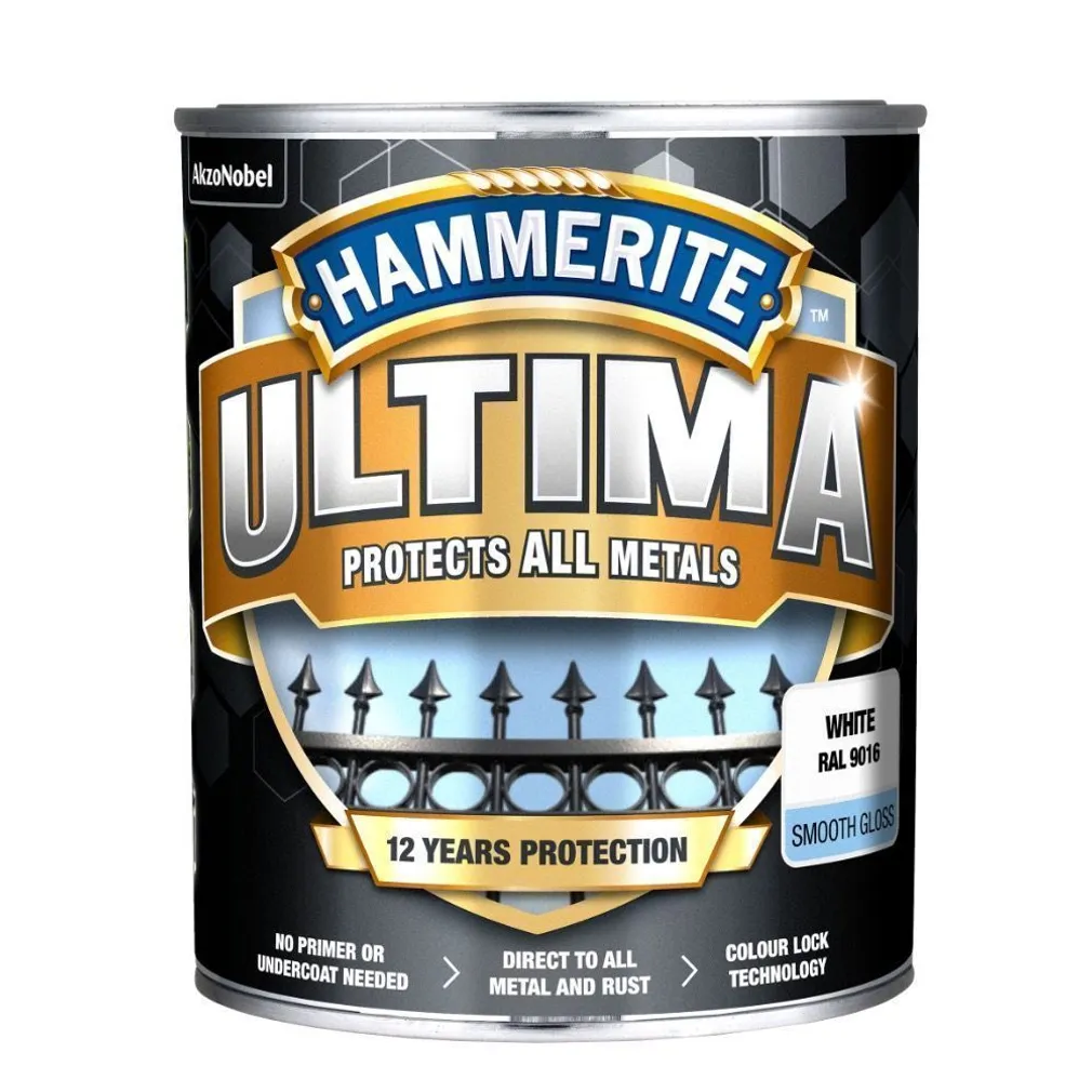 METALLIVÄRV HAMMERITE MATT VALGE 0,7 L