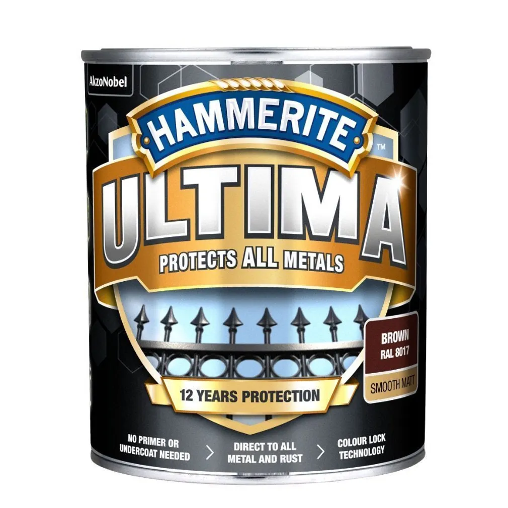 METALLIVÄRV HAMMERITE MATT PRUUN 0,7 L