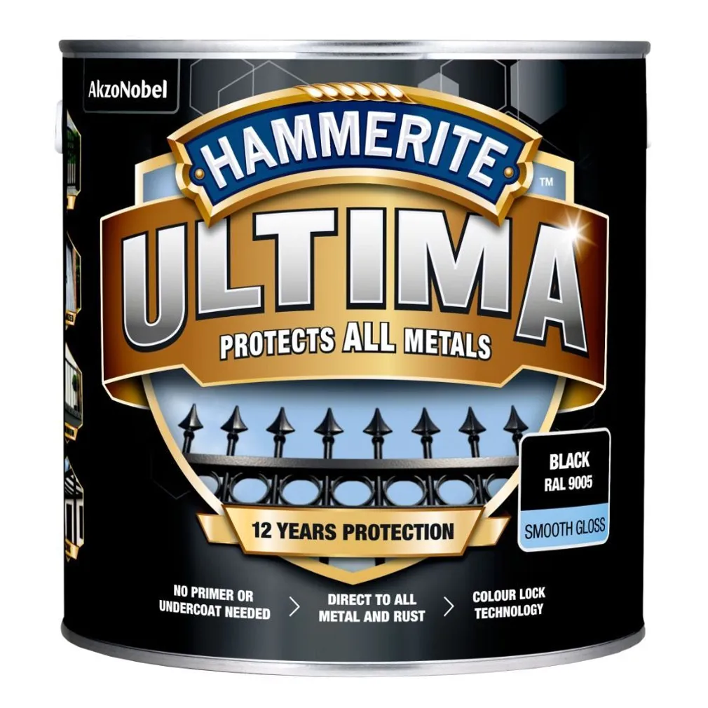 METALLIVÄRV HAMMERITE LÄIKIV MUST 2,2 L