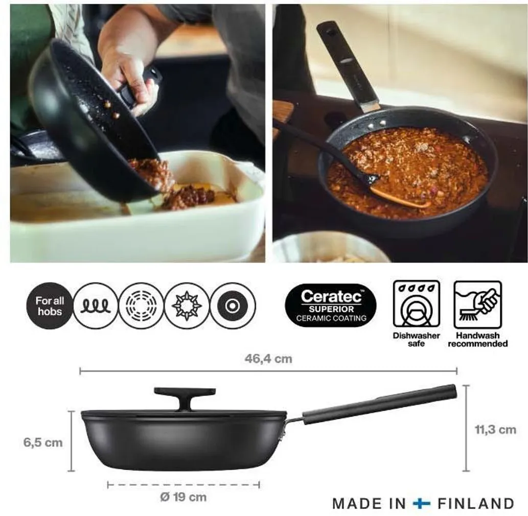 SAUTÉ PANN FISKARS HARD FACE 24CM