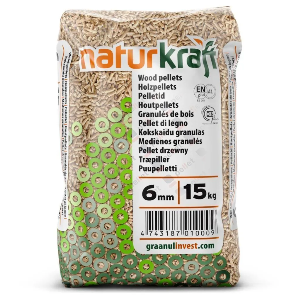 PUIDUGRAANUL NATURKRAFT 6MM 15KG, 66TK/ALUS