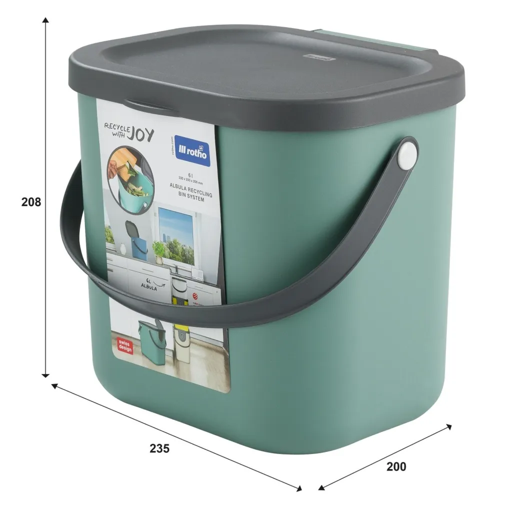 PRÜGISORTEERIMISKONTEINER ALBULA ROHELINE 6L