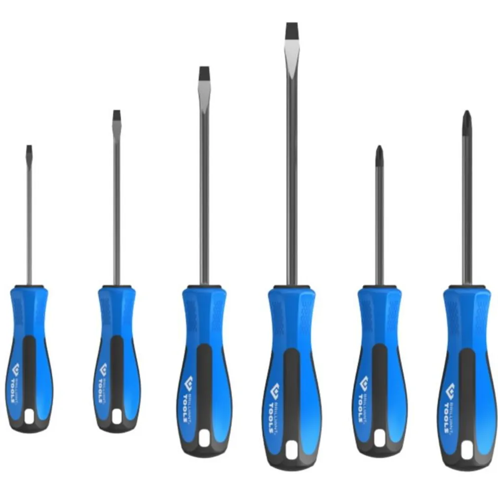 KRUVIKEERAJATE KOMPLEKT BRILLIANT TOOLS PH PH LAPIK, 6 OSA 