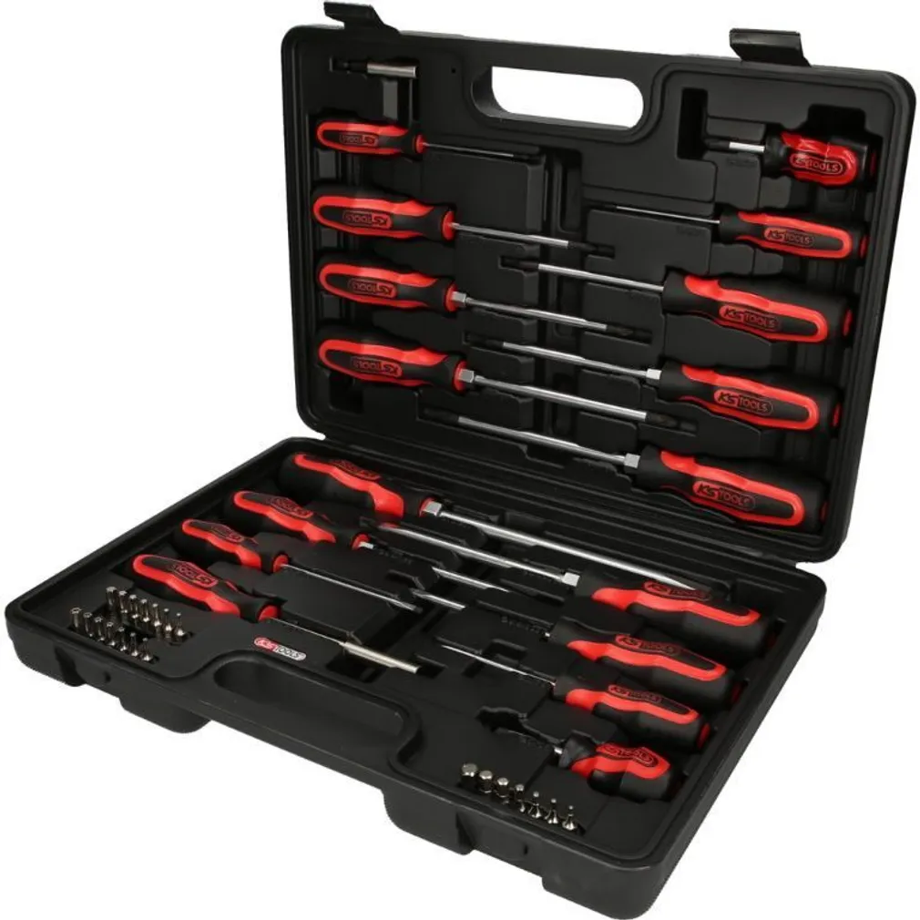 KRUVIKEERAJATE JA OTSIKUTE KOMPLEKT KS TOOLS, 39 OSALINE