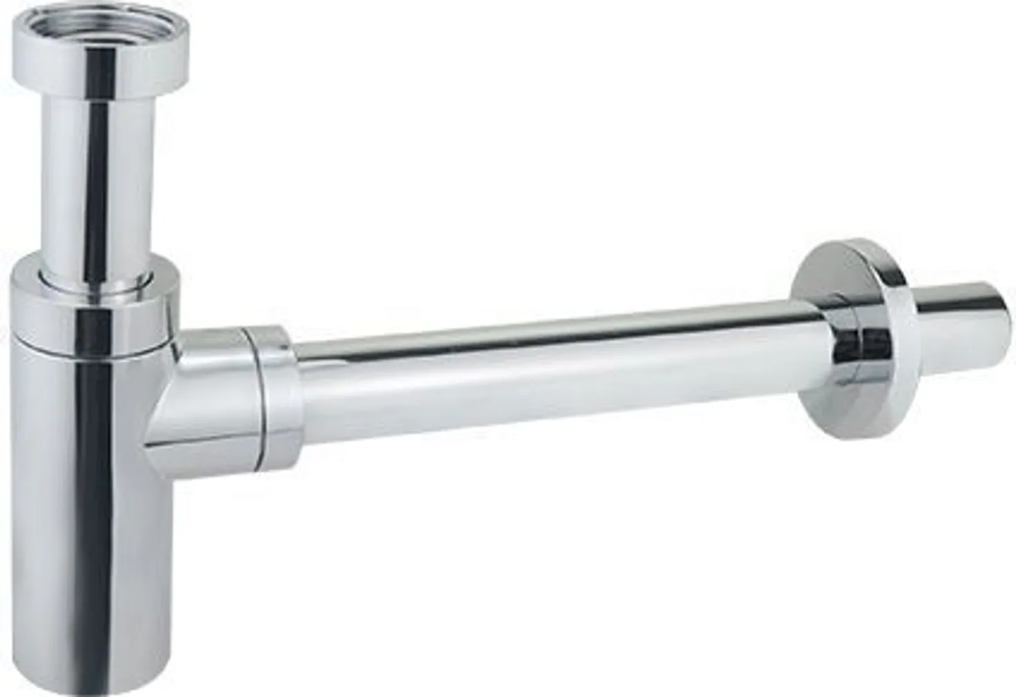 PUDELSIFOON NORDLINE 1 1/4" -Ø32 PLASTIK, KROOM