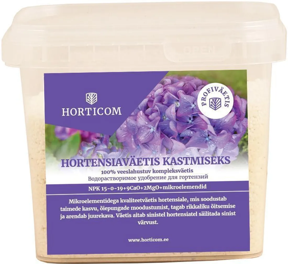 HORTENSIAVÄETIS KASTMISEKS HORTICOM 1KG