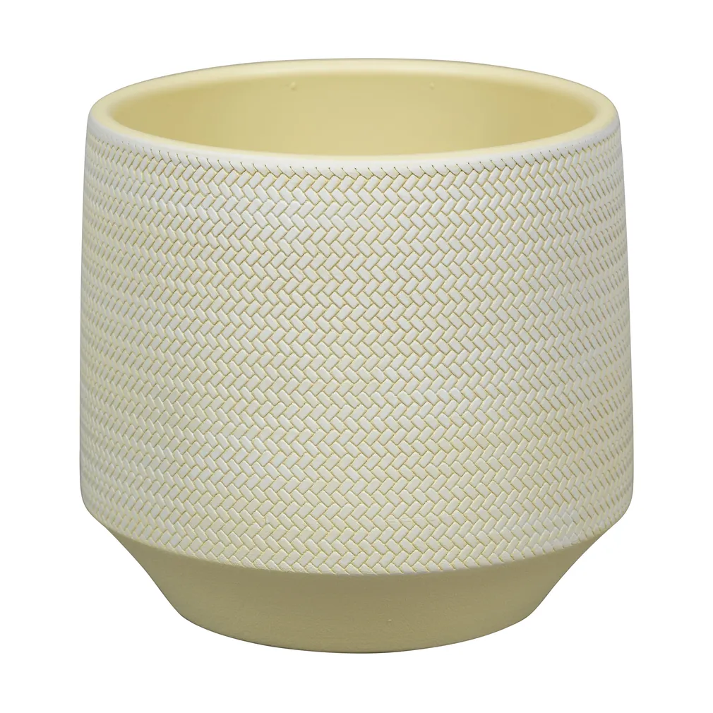 KERAAMILINE ÜMBRISPOTT NDT SEBASTIAN 17X16,5CM KREEMIKAS