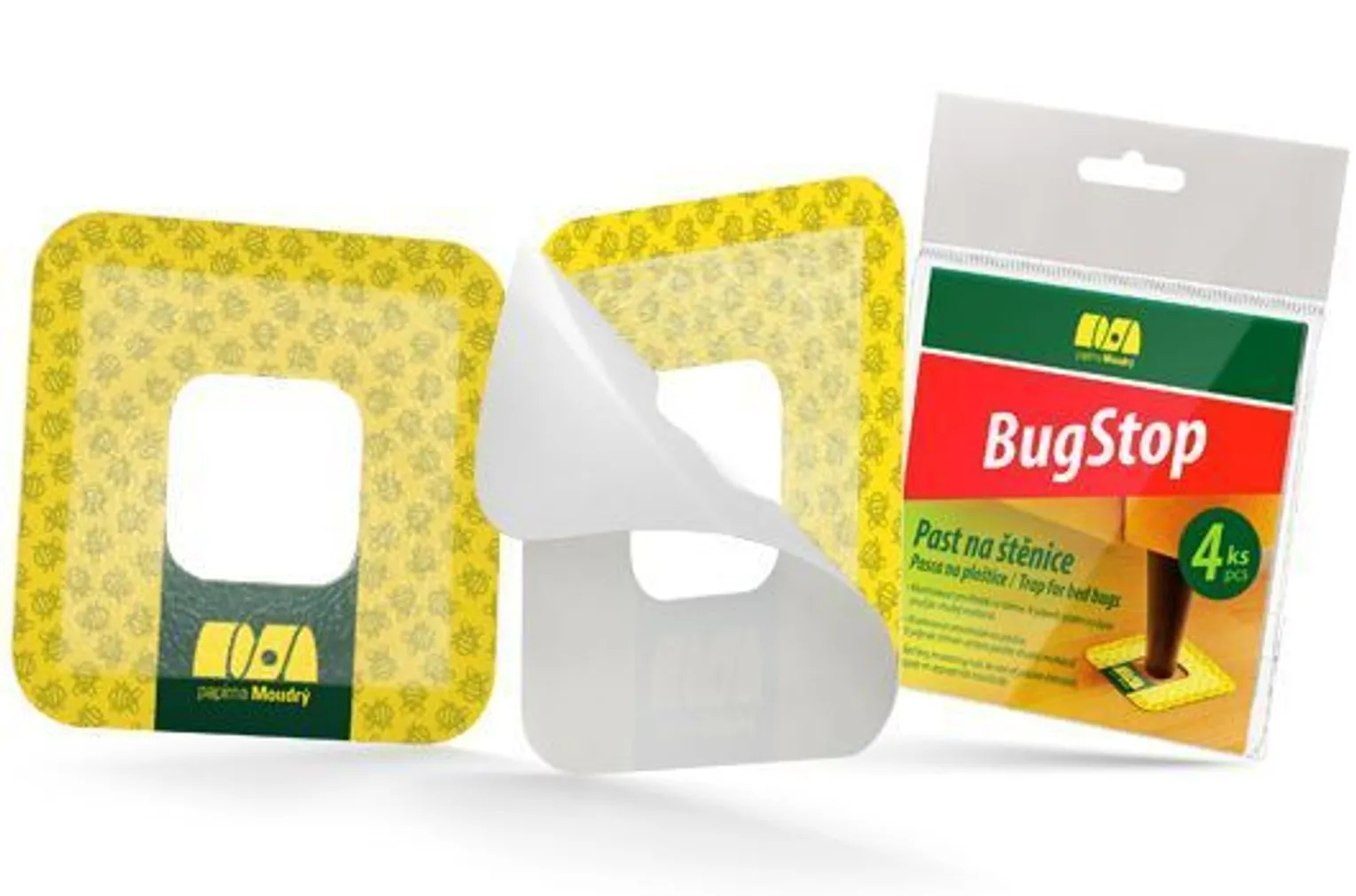 VOODILUTIKATE MONITOORIMISPÜÜNISED PAPIRNA MOUDRY BUGSTOP 4TK PAKIS