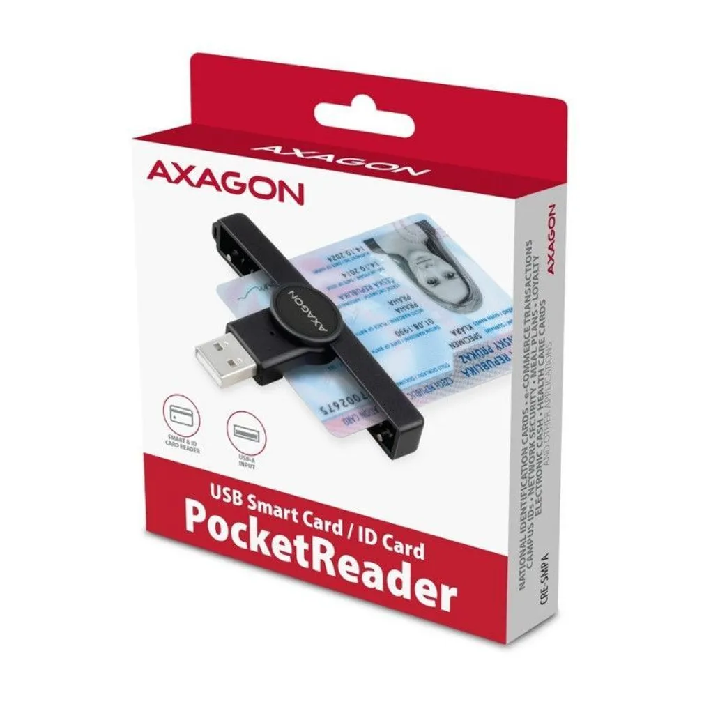 ID-KAARDI LUGEJA AXAGON KOKKUPANDAV, USB-A