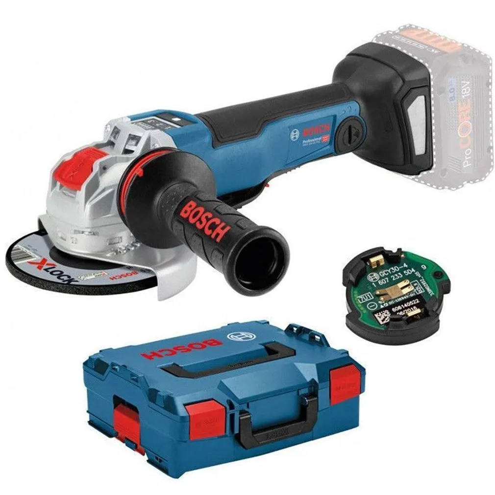 AKUNURKLIHVIJA BOSCH GWX 18V-10 PSC, ILMA AKU JA LAADIJATA