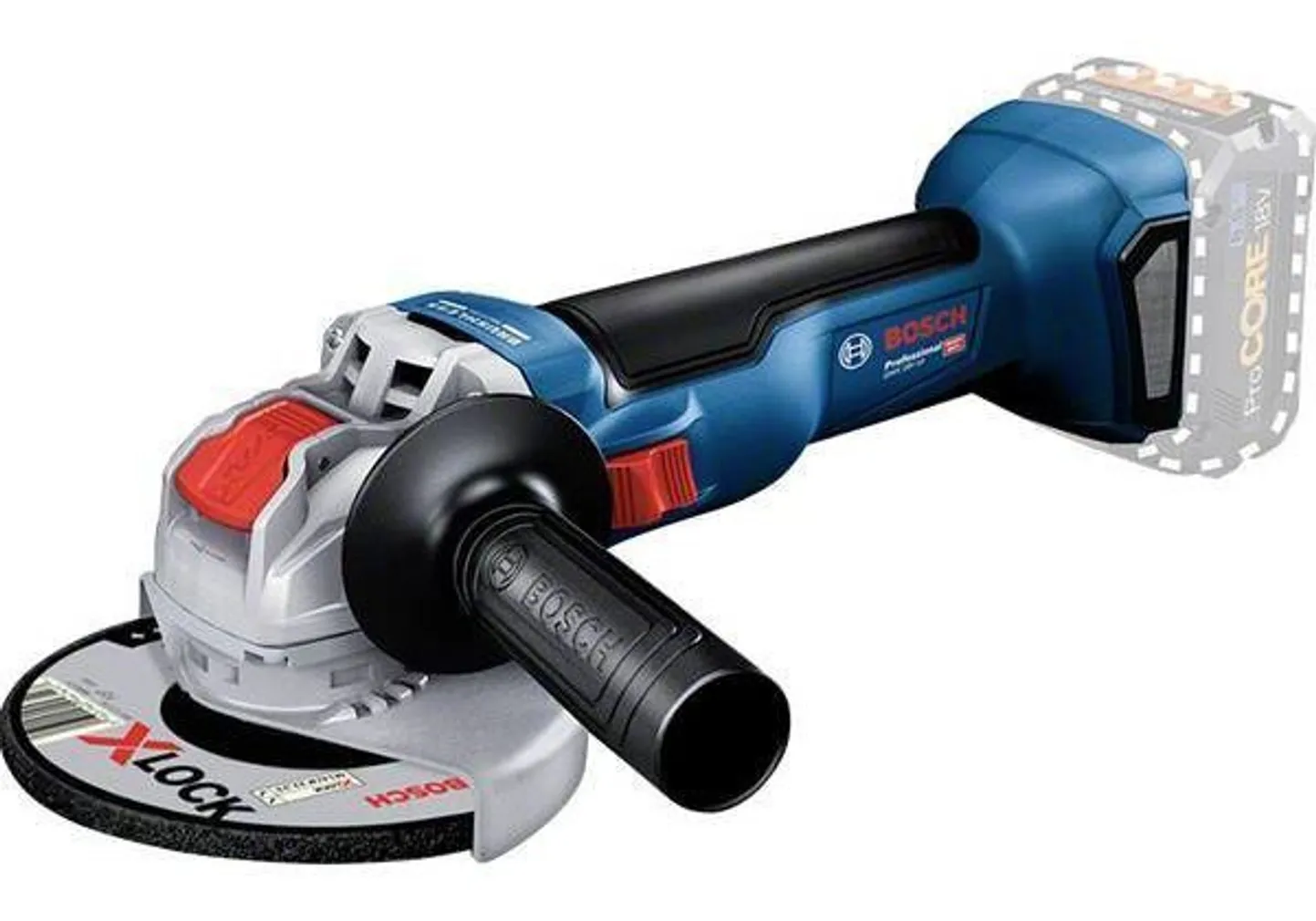 AKUNURKLIHVIJA BOSCH GWX 18V-10 X-LOCK, ILMA AKU JA LAADIJATA